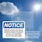 Signmission Moving Gate Can Cause Serious Injury Or, 14 in W x Rectangle, Plastic OS-2PACK-NS-P-1014-L-14260 - alternate 3